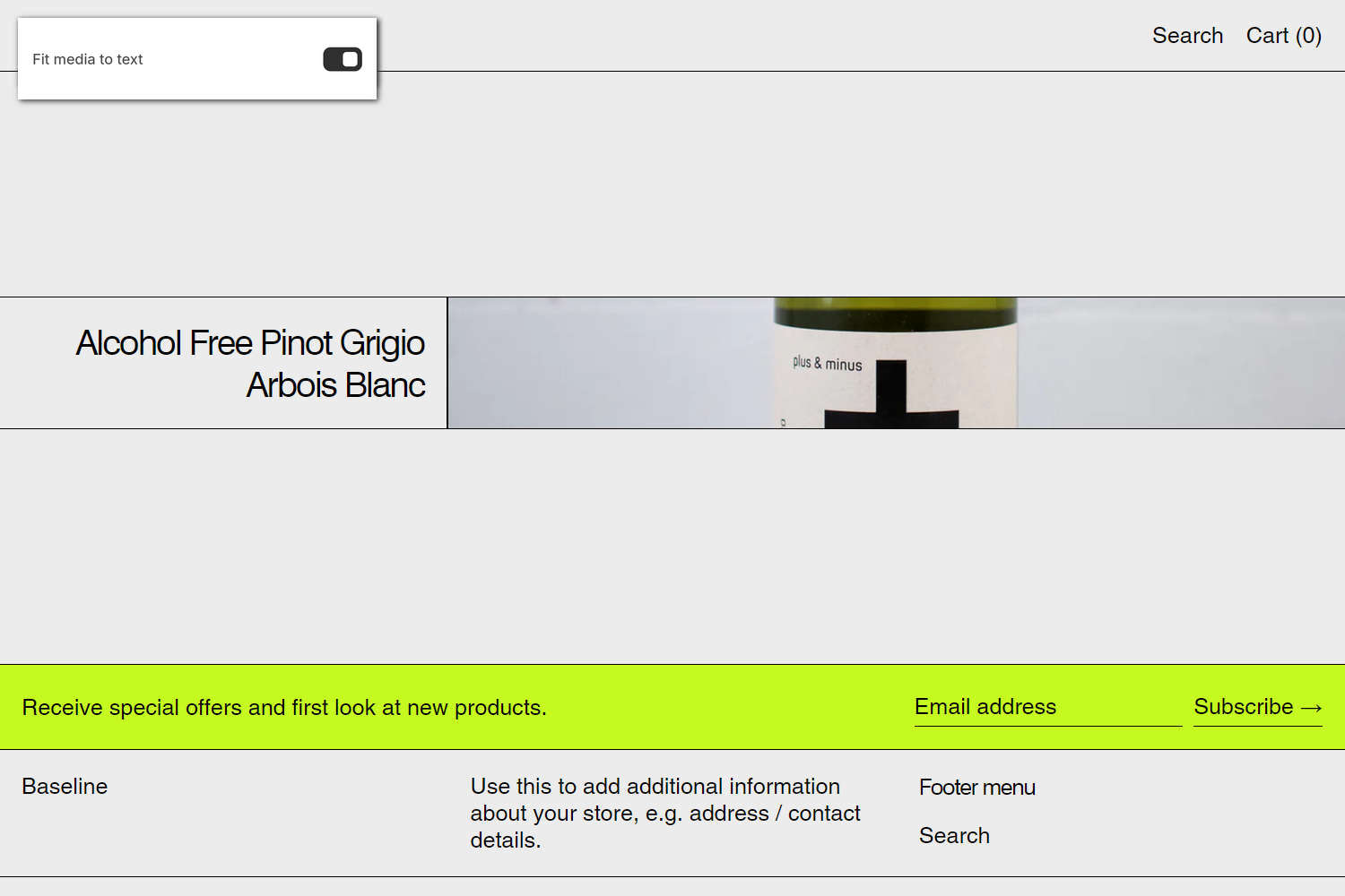 An example Custom links with image section on a store's home page.