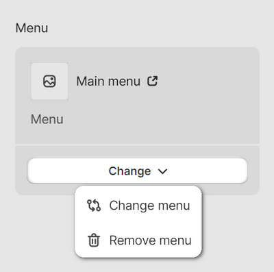 The directory menu options in Theme editor.