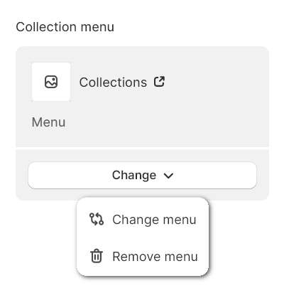 The directory menu options in Theme editor.