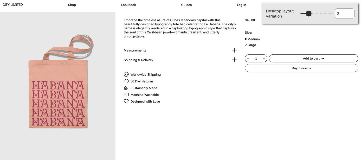 A Product - three column section on a store's three-column product page in Theme editor.