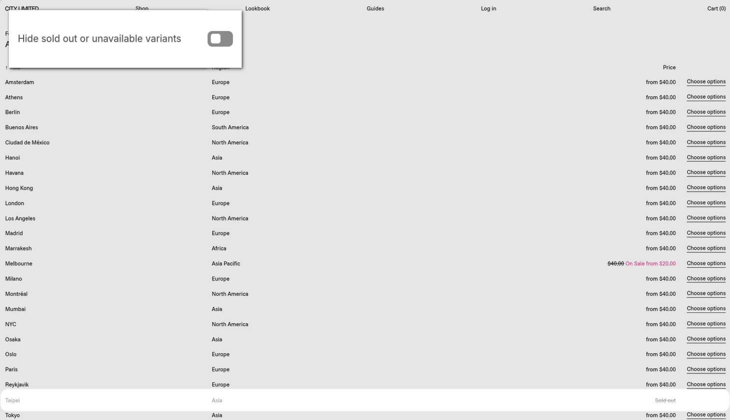 An example store's home page with the Theme setting's Quick buy drawer menu open in the Theme editor.