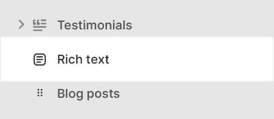 The Rich text section selected in Theme editor.