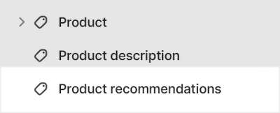 The Product recommendations section selected in Theme editor.