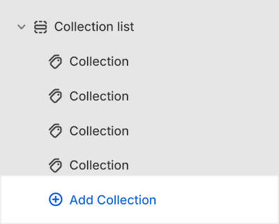 The Collection list section's Add block menu in Theme editor.