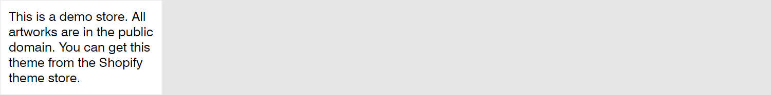An example Rich text block inside a Footer section.