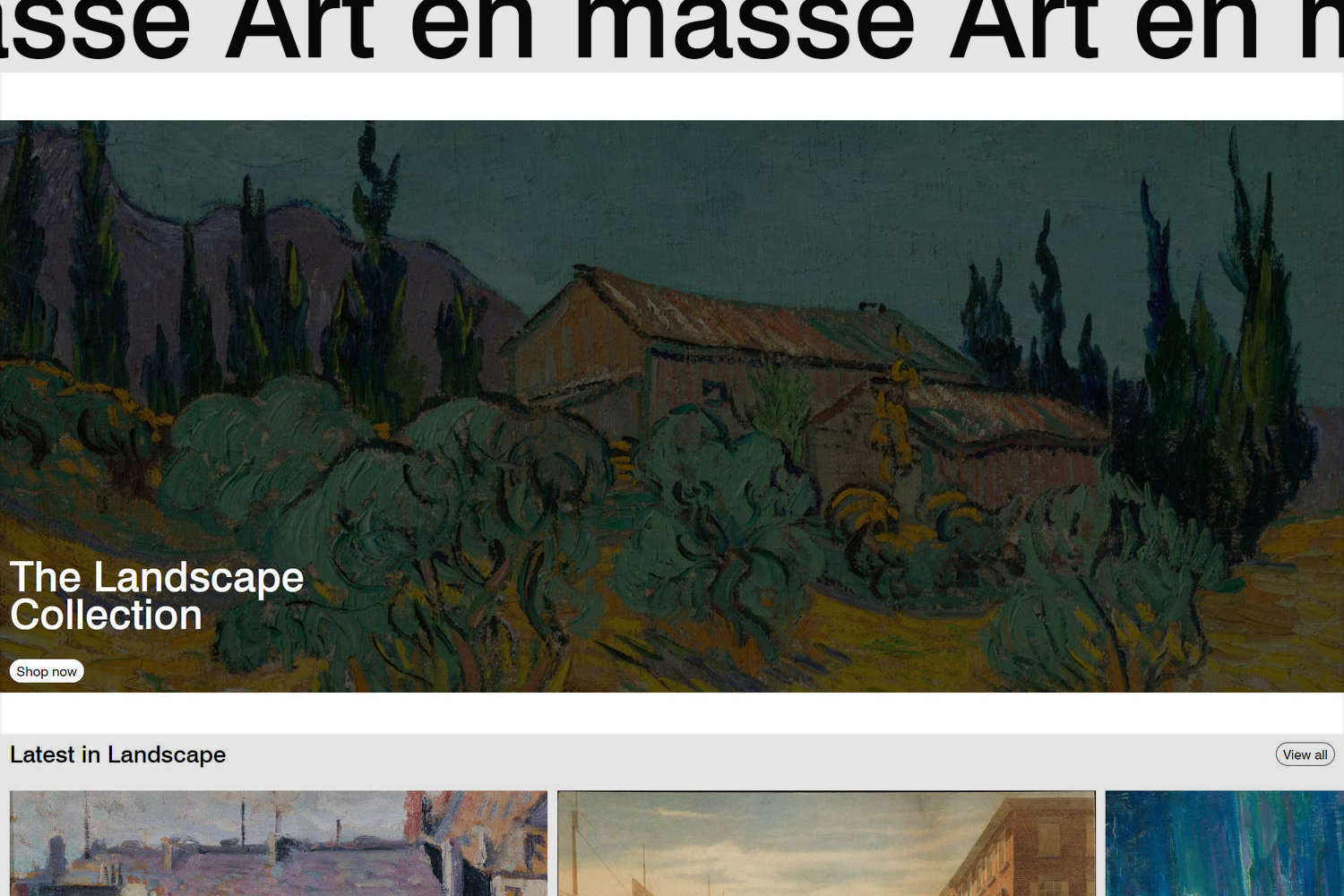 An example Media with text overlay section on a store's home page.