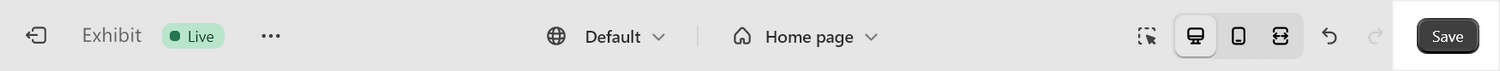 The save button in Theme settings