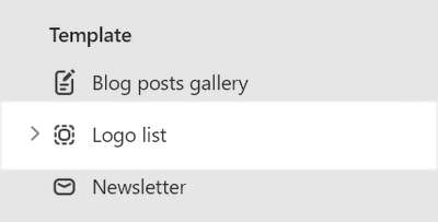 The Logo list section selected in Theme editor.