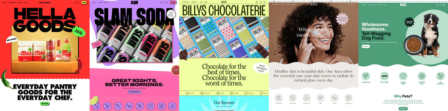 Example Shapes theme homepage