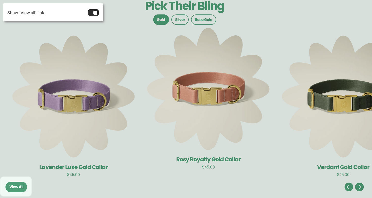 A Featured collections section on a store's home page in the Theme editor.