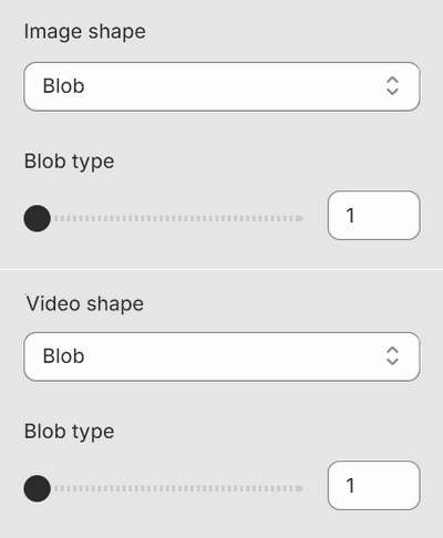 blob type setting